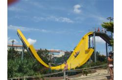 China Banana Shape Water Park Slide Multicolour 12 Meters Pendulum Water Slide supplier