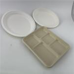 Biodegradable Tableware Sugarcane Bagasse Pulp Paper Plate Dinnerware Sets for sale