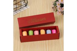 China Flexo Printing Food Packaging Box Open Top Eco - Friendly For Macaron supplier