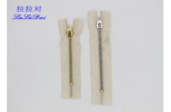 China Polyester Coil Separating Zipper , YG Sliders Cotton Tape Extra Long Zippers supplier