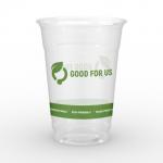 Aisunbio Customized Biodegradable PLA Cups And Lids for Juice Soda