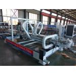 Corrugated Carton Box Stitching Machine / Automatic Folder Gluer Counting Stacking