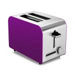Square Lofter Stainless Steel 2 Piece Toaster Defrost Function