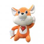Orange Zodiac Mouse Plush Doll Cartoon Little Mouse Stuffed Plush Toys for sale