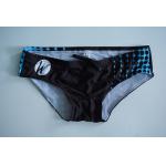 Fitness Sublimation Mens Bikini Swim Trunks , Stretchy Guys Bikini Swimwear for sale