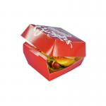 Customized fast food box hamburger box eco-friendly and biodegradable white cardboard packaging for sale