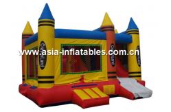 China Commercial pvc inflatable caryon castle, bouncy castle, inflatable slide for kids supplier