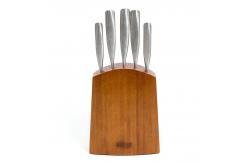 China Unique Design Bamboo Kitchen Knife Set With Block FDA SGS Certificate supplier