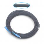 2.0*5.0mm 1FO SC UPC To SC UPC FTTH Flat Drop Patch Cord G675A1 With Black Jacket for sale