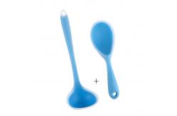 China Family Silicone Rice Spoon With Non Stick Rice Shovel Spoon Two Piece Set supplier