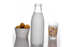 China Custom Label Embossed Mini Milk Bottles for Cold Brew Coffee supplier