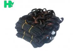 China Short 8 Black Synthetic Hair Extensions Highlight With High Temperature Fiber supplier
