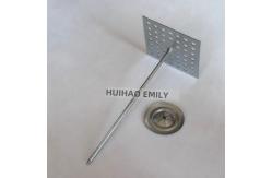 China 50mmx50mm Perforated Base Insulation Hanger Pins With Self Locking Washer supplier