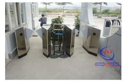 China ESD Access Control Turnstile RS485 With Fingerprint / Ticket / Card Reader supplier