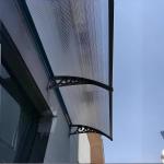 Wall Mounted Window Canopy with Temperature Variance Resistance and Aluminum Profile Frame