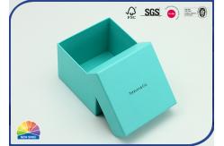 China Cyan Cubic Specialty Paper Present Box Two Pieces Set 1c Print supplier