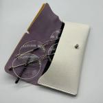 Durable Splicing Color Strap Portable Recyclable Glasses Soft Sunglasses Case for sale