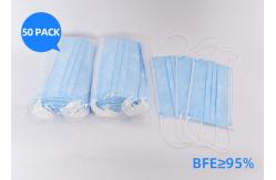 China Foldable Easy Carrying Disposable Surgical Face Mask Good Air Permeability supplier