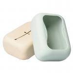 Customized Square Food Grade Silicone Tissue Box With Multi Color Foldable Soft Tissue Box For Daily Necessities for sale