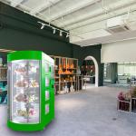 Full Automatic Floss Flower Vending Locker Machine Transparent Door Fridge for sale