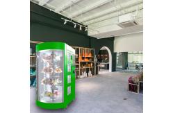 China Full Automatic Floss Flower Vending Locker Machine Transparent Door Fridge supplier