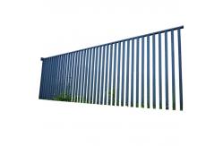 China Flooring Mounted Outdoor Iron Fence With Modern Design And Welded Construction supplier