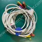 Mortara ELI250 ECG EKG Machine ECG Cable 10 Lead 15pin Connector Snap Head Medical Accessories for sale