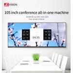 JCVISION Classroom Interactive Whiteboard 105 Inch Android 11 IR 20 Poitns Touch for sale