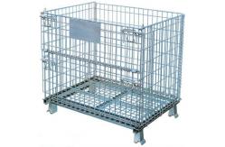 China Hot Dipgalvanized Wire Mesh Container Durable Wire Metal Storage Cage With Wheels supplier