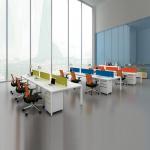 Customized Colorful 6 Person Office Workstation Desks For Modern Businesses for sale
