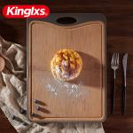 Two side Plastic vegetable cutting board bamboo wood chopping board for food cooking with antiskid material around for sale