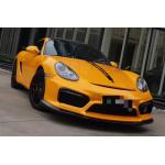 Air Release Gloss Yellow Metallic Car Wrap Film Slidable Anti UV for sale