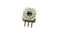 China Customized Coding Mini Rotary Switch 4 Positions 50VDC 100mA supplier