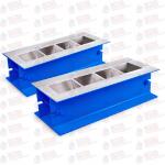 Steel Mortar Cube Mould 150x150x150mm 4 Gang Cement Cube Molds for sale