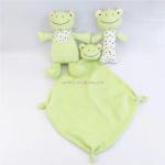 Custom Frog Soft Baby Rattle Educational Animal Toy Plush Soft Frog Baby Rat