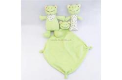 China Custom Frog Soft Baby Rattle Educational Animal Toy Plush Soft Frog Baby Rat supplier
