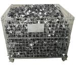 Movable 2 Tons 0.51M3 Folding Wire Mesh Container for sale