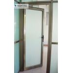 6082 T5 / T6  Aluminum Door Frames Champagne Anodized With finished Machining for sale