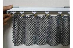 China 1.2mm 6*6 Mm Hole Metal Mesh Drapery Anodic Oxidation supplier