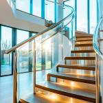 Premium Polished Stainless Steel Handrails for Executive Offices for sale