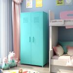 Home Bedroom Double Door Size Colorful Storage Cabinet Lockers For Children for sale