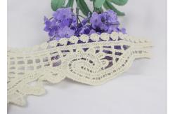 China Guipure Lace Collar  Applique , Water Soluble Chemical Neckline Applique Trim For Dress supplier