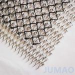 Diamond Mesh Metal Curtain Room Divider Jumao Sprial Decorative Metal Drapery for sale