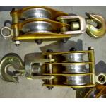 2 Ton Aluminum Sheave Hosting Tackle / Aluminum Wheel Snatch Block 2.9KG for sale