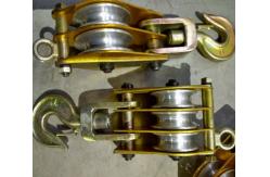 China Double Wheel Tower Erection Tools Aluminium Alloy Side Panel Snatch Block supplier