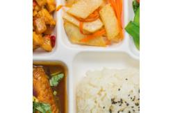 China 9X6 Compostable Biodegradable Bagasse Food Box 3 Compartment supplier