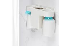 China Wall Absorbing Non Perforating Toothbrush Cup Set ABS Fall Resistant supplier