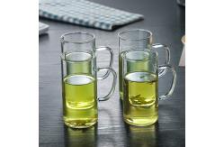 China Lightweight Glass Coffee Travel Mugs , Clear Eco Friendly Reusable Coffee Cups supplier
