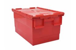 China Custom Storage Nesting Tote Boxes With Attached Lids supplier