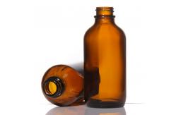 China Empty 200ml Amber Glass Bottles Cosmetic Lotion Bottle With Trigger supplier